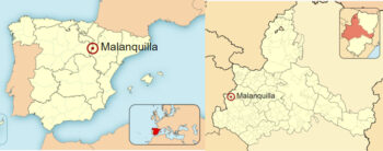 Situación de Malanquilla en el mapa