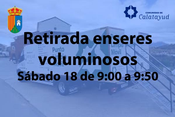 servicio de retirada de enseres voluminosos de la comarca de calatayud