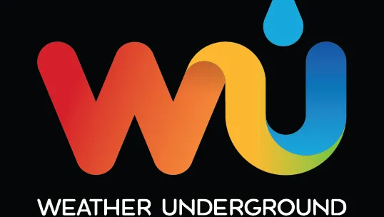 Wheater Underground Logo en la estación meteorológica de Malanquilla