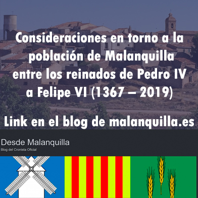 aportaciones del cronista de malanquilla sobre la población durante la historia
